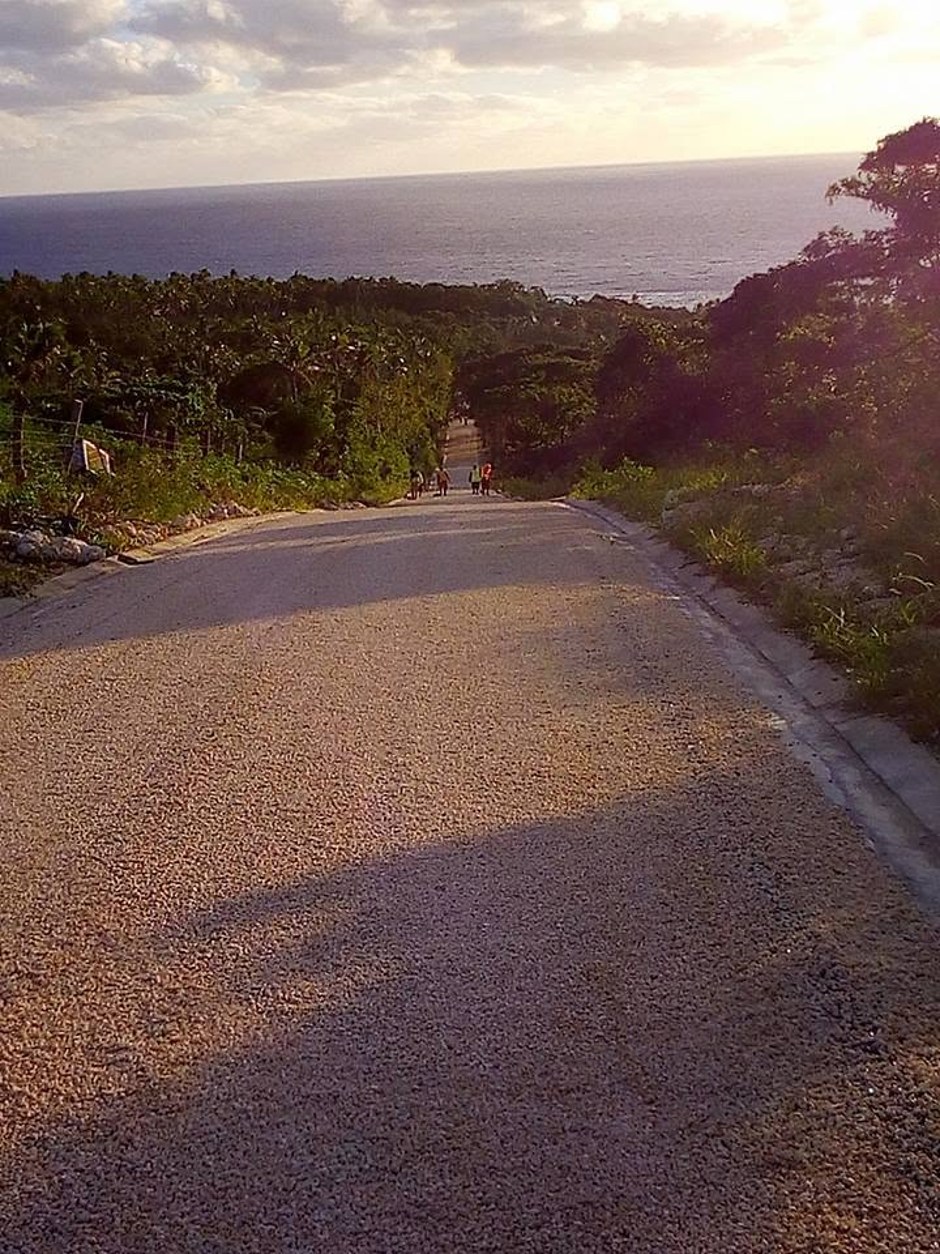 Coastal road construction, Tonga