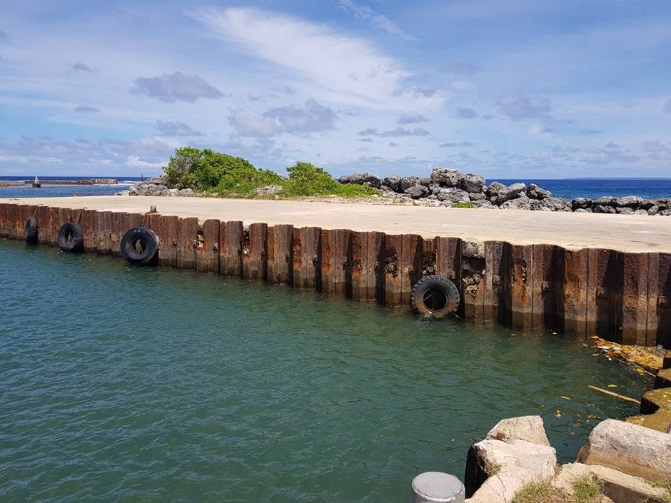 Coastal wharf and breakwater infrastructure, Tonga