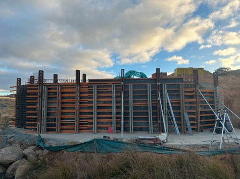 Jones Creek Bridge replacement under construction