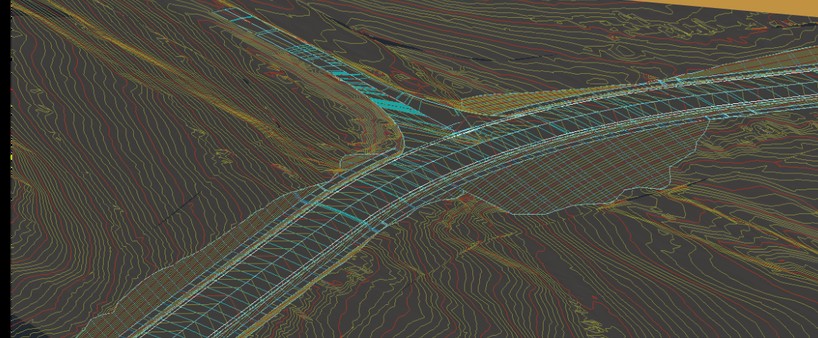 Parametric road design model in AutoCAD Civil 3D